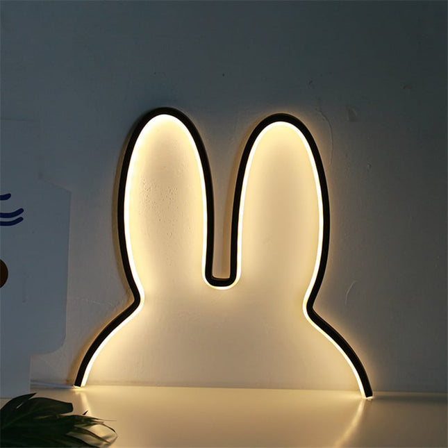 Lampada da parete LED orecchie coniglio