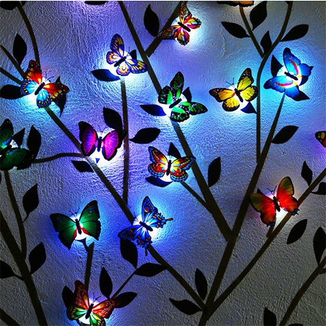 Luce notturna LED adesiva a farfalla