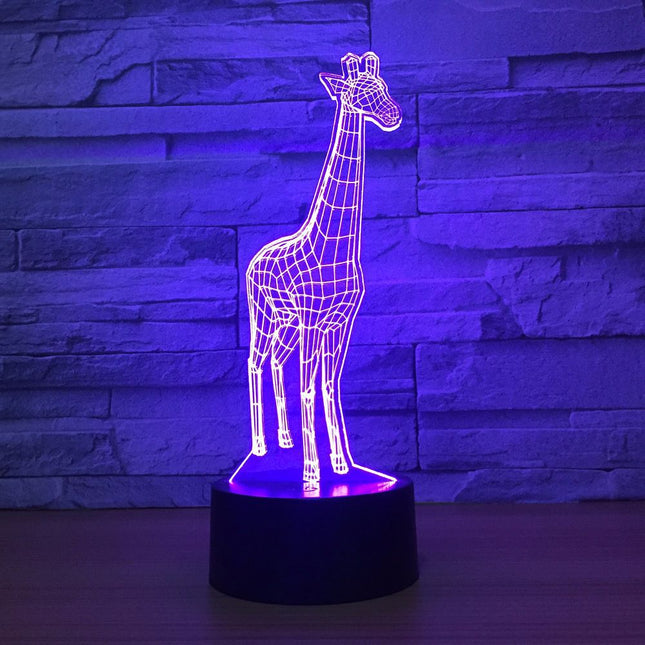 Lampada 3D LED giraffa con sensore touch