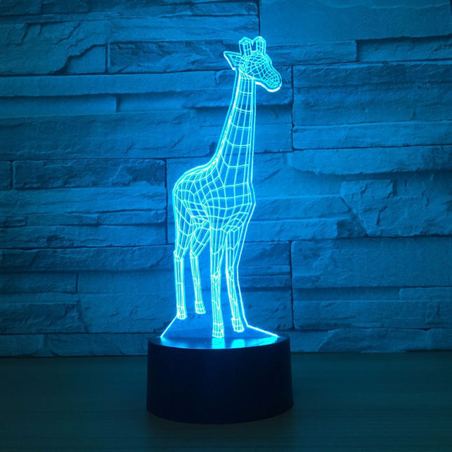 Lampada 3D LED giraffa con sensore touch
