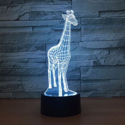 Lampada 3D LED giraffa con sensore touch