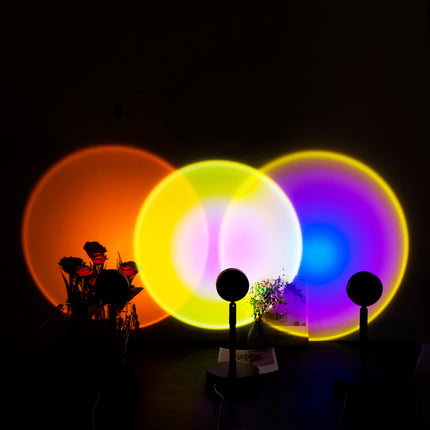 Lampada proiettore tramonto LED USB