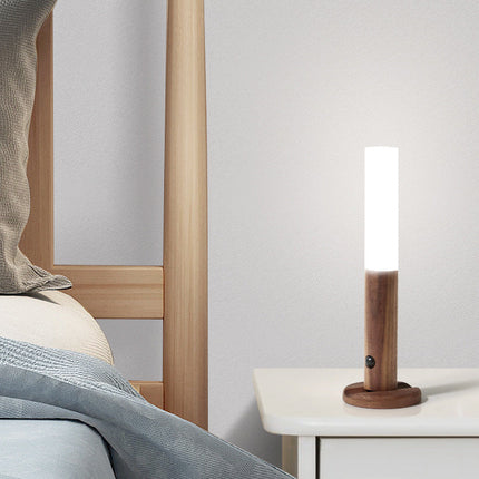 Lampada da parete in legno magnetica