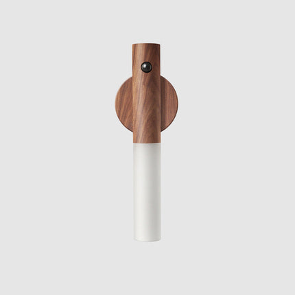 Lampada da parete in legno magnetica