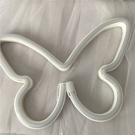 Insegna luminosa neon LED a farfalla