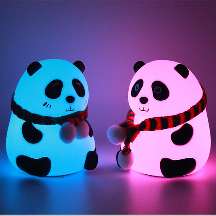Luce notturna panda in silicone ricaricabile