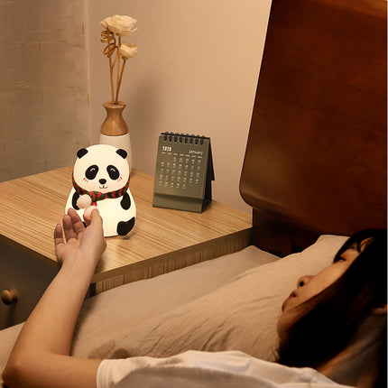 Luce notturna panda in silicone ricaricabile