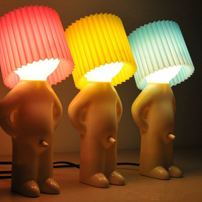 Lampada da tavolo design a omino