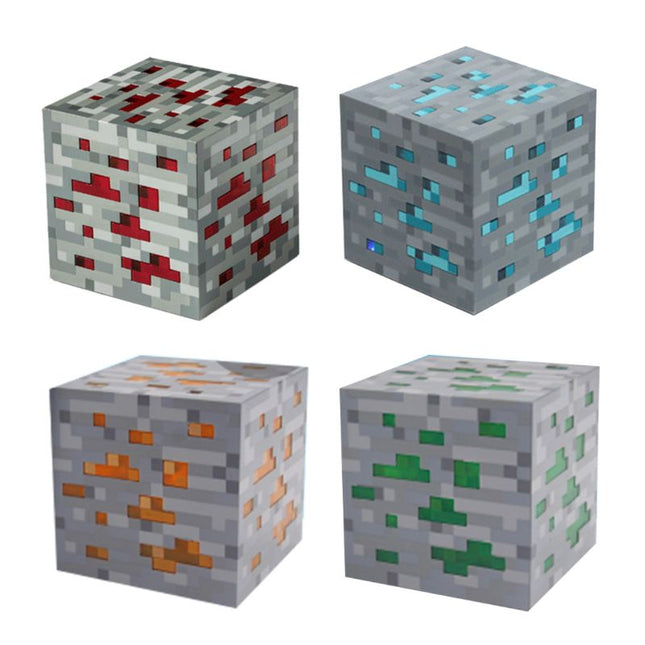 Lampada cubo Redstone ispirata a Minecraft