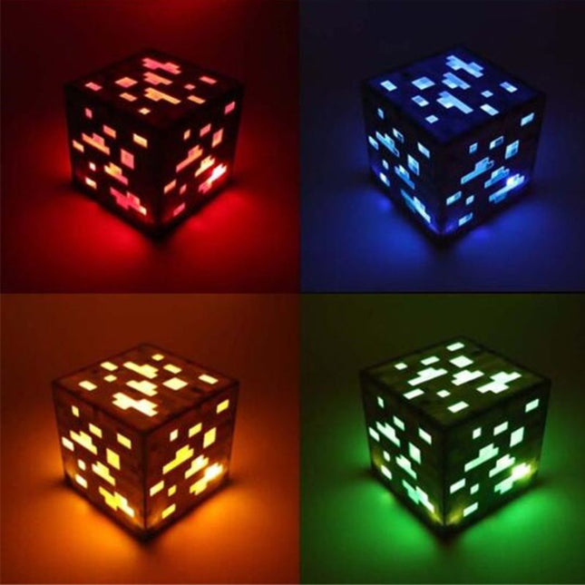 Lampada cubo Redstone ispirata a Minecraft