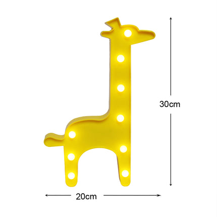 Lampada LED decorativa a forma giraffa