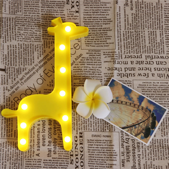 Lampada LED decorativa a forma giraffa