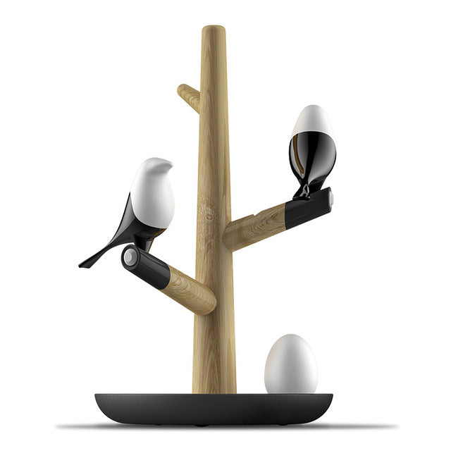 Lampada da tavolo albero con uccellini