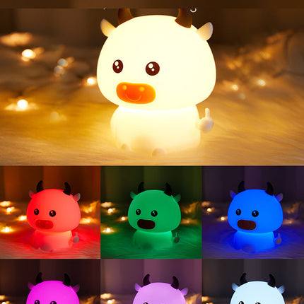 Luce notturna LED mucca in silicone