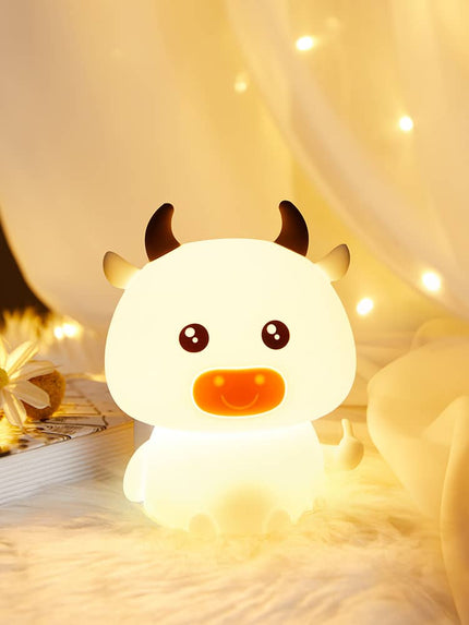 Luce notturna LED mucca in silicone