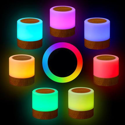 Lampada da comodino LED touch colorata