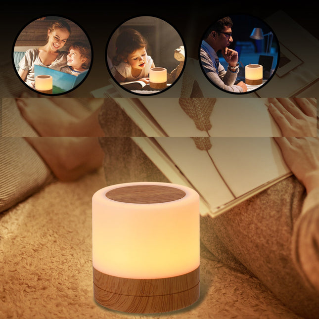 Lampada da comodino LED touch colorata