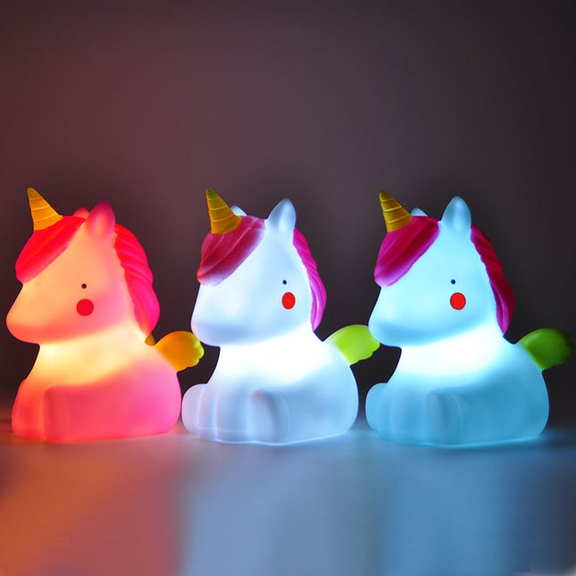 Mini luce notturna LED a unicorno