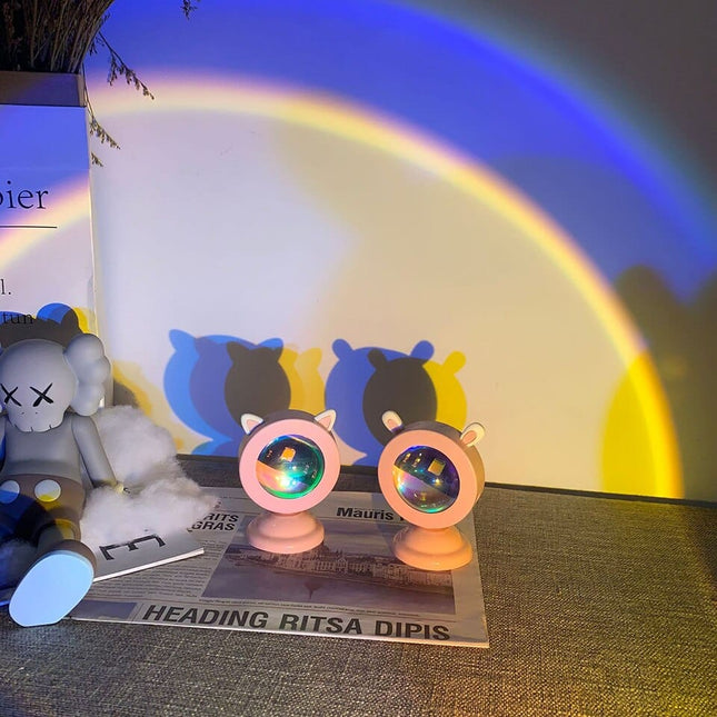 Lampada proiettore tramonto USB 15 colori