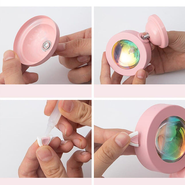 Lampada proiettore tramonto USB 15 colori