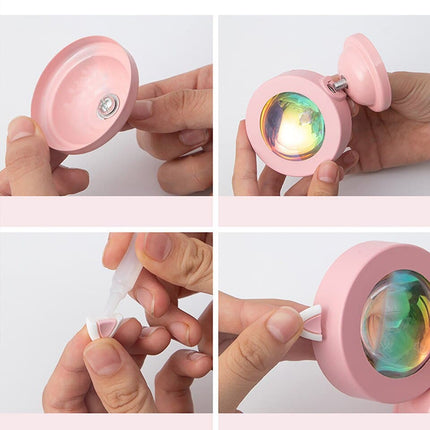 Lampada proiettore tramonto USB 15 colori