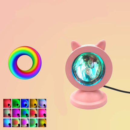 Lampada proiettore tramonto USB 15 colori