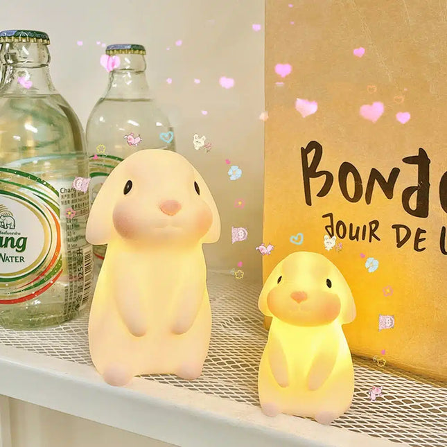 Mini luce notturna coniglio in silicone