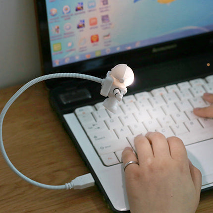 Mini lampada LED USB a forma astronauta