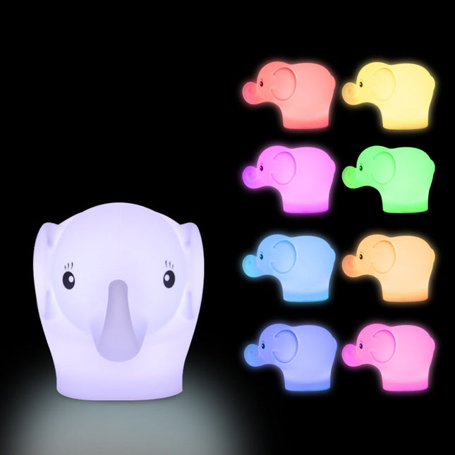 Luce notturna elefante silicone multicolore