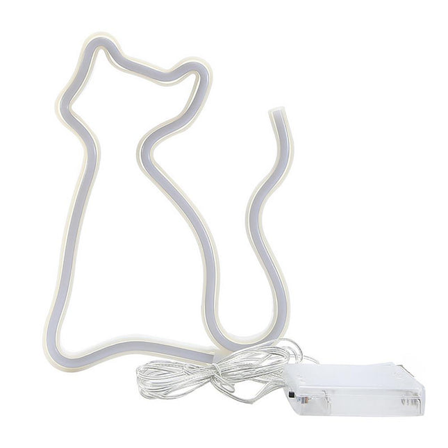Insegna LED Neon a forma di gatto