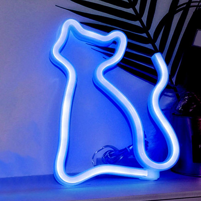 Insegna LED Neon a forma di gatto