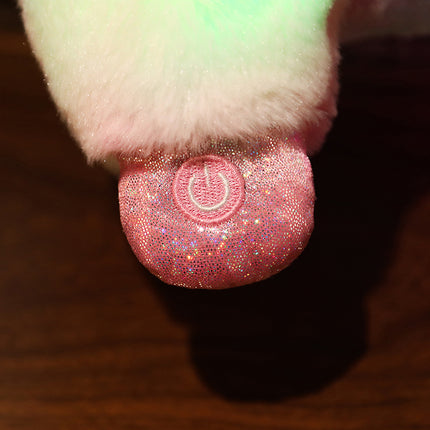 Peluche luminoso lama con luci LED