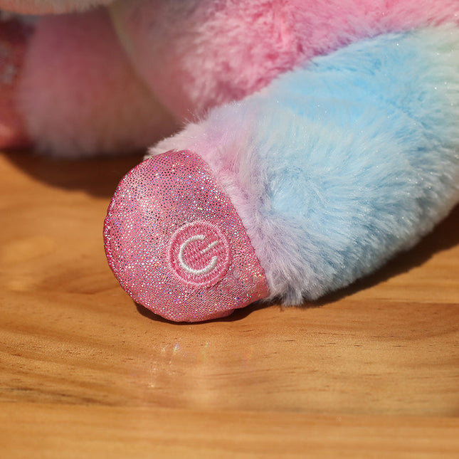 Peluche unicorno alato con luce notturna