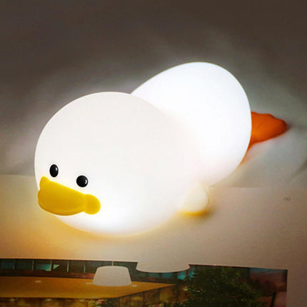 Luce notturna silicone anatra sdraiata