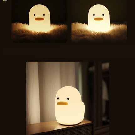 Luce notturna anatra silicone con timer