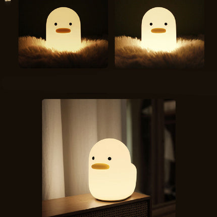 Luce notturna anatra silicone con timer