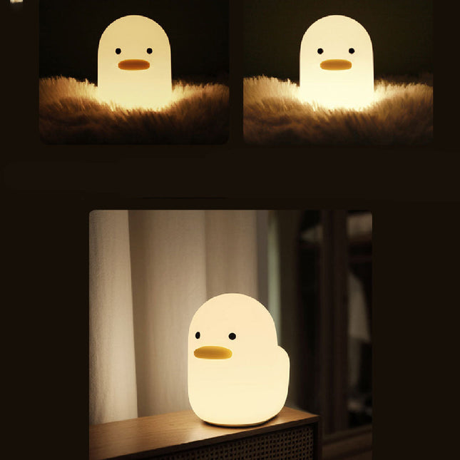 Luce notturna anatra silicone con timer