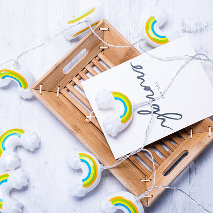 Ghirlanda luminosa LED forma arcobaleno