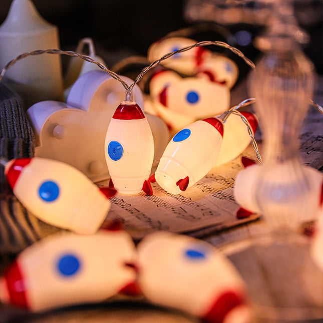 Ghirlanda luminosa LED a forma razzo