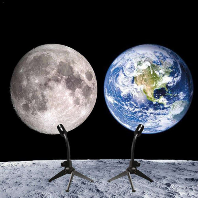 Proiettore LED 360° Luna e Terra