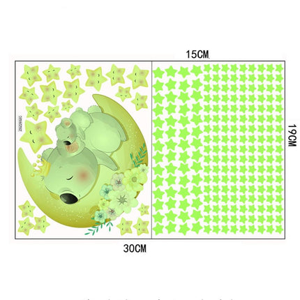 Adesivi murali fluorescenti koala e stelle