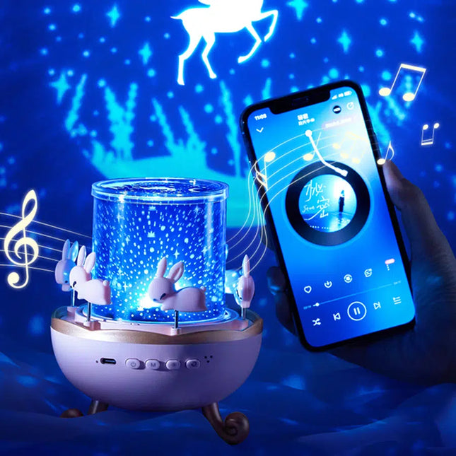 Proiettore stelle rotante con cassa Bluetooth