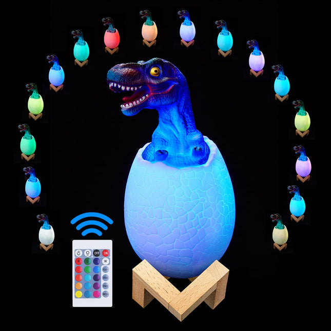 Lampada uovo dinosauro con telecomando