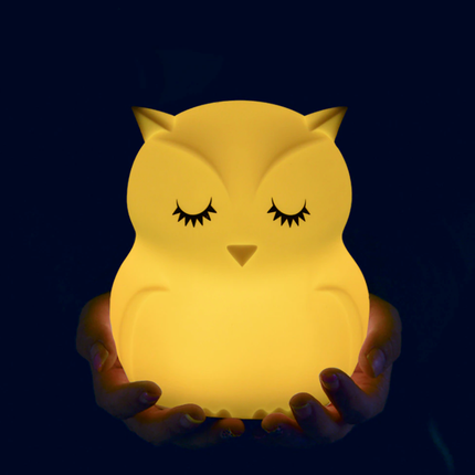 Luce notturna gufo ricaricabile con telecomando