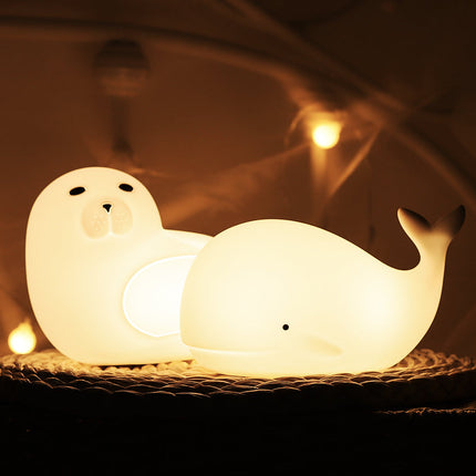 Luce notturna neonato foca in silicone