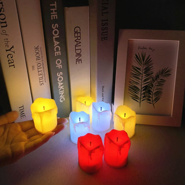 Candele finte LED decorative a batteria