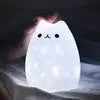Luce notturna gatto silicone ricaricabile