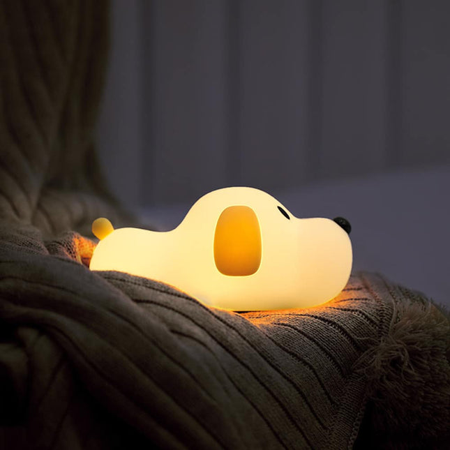 Luce notturna cane in silicone touch