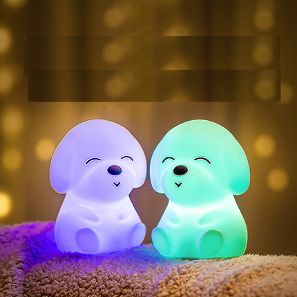 Luce notturna cucciolo silicone ricaricabile USB