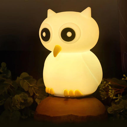 Luce notturna in silicone gufo touch